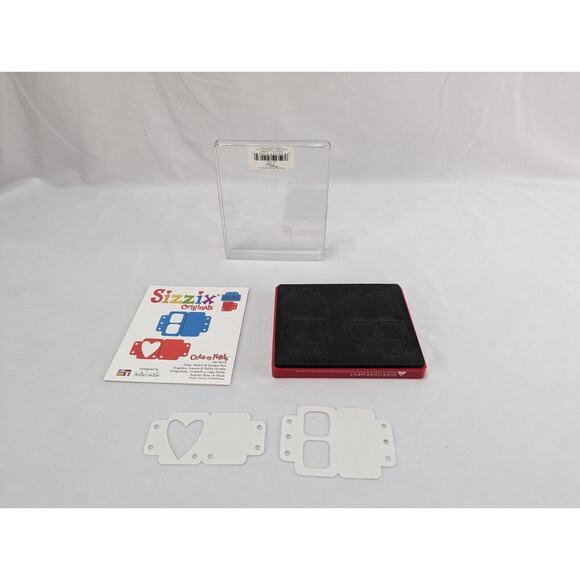 Sizzix 38-1203 Tabs Heart And Double Box‎ Scrapbooking Die Cut Cuts - Picture 1 of 12